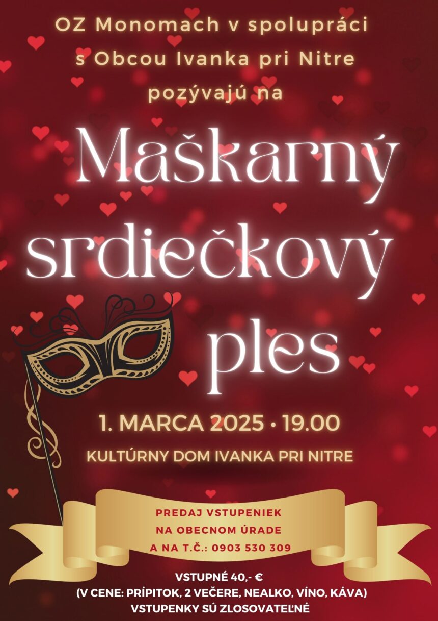 Maškarný srdiečkový ples