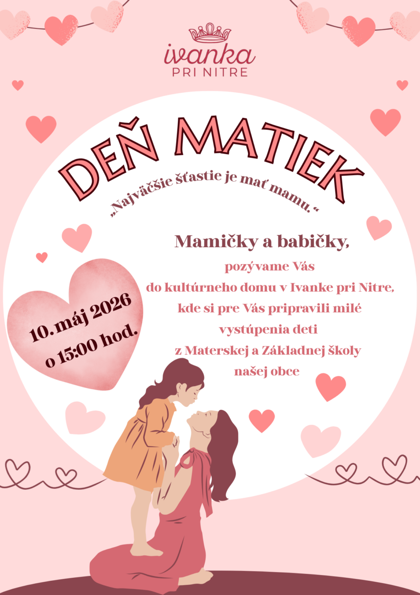 Pozvánka na Deň matiek