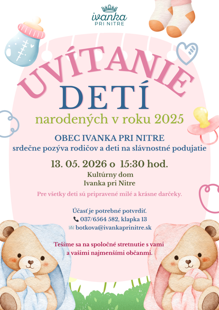 Uvítanie detí narodených v roku 2025