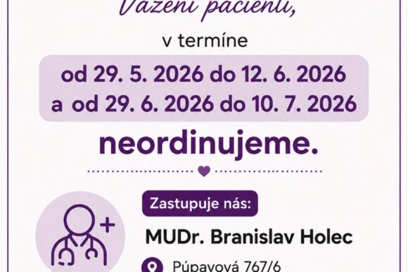 Všeobecná ambulancia pre dospelých – oznam