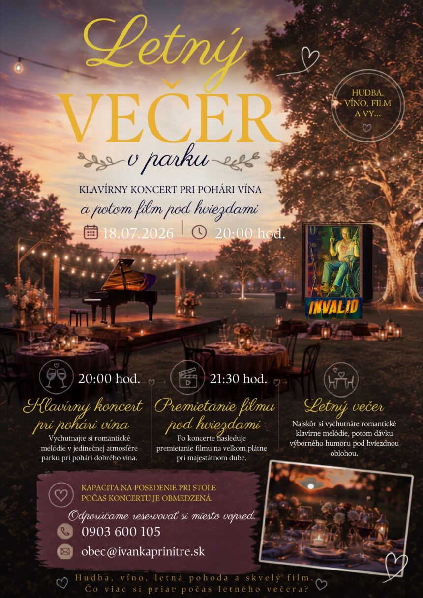 Letný večer v parku Letný večer v parku